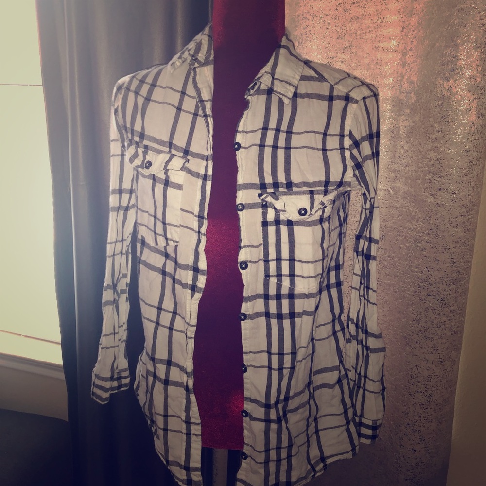 White striped shirt